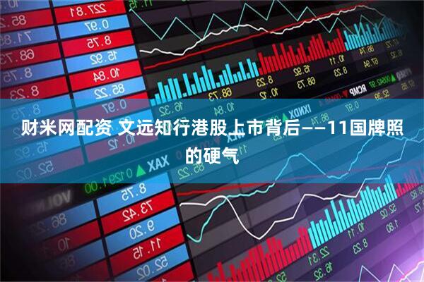 财米网配资 文远知行港股上市背后——11国牌照的硬气